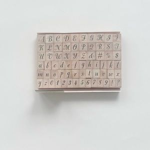 Recollections Alphabet & Numbers Wood Stamp Set